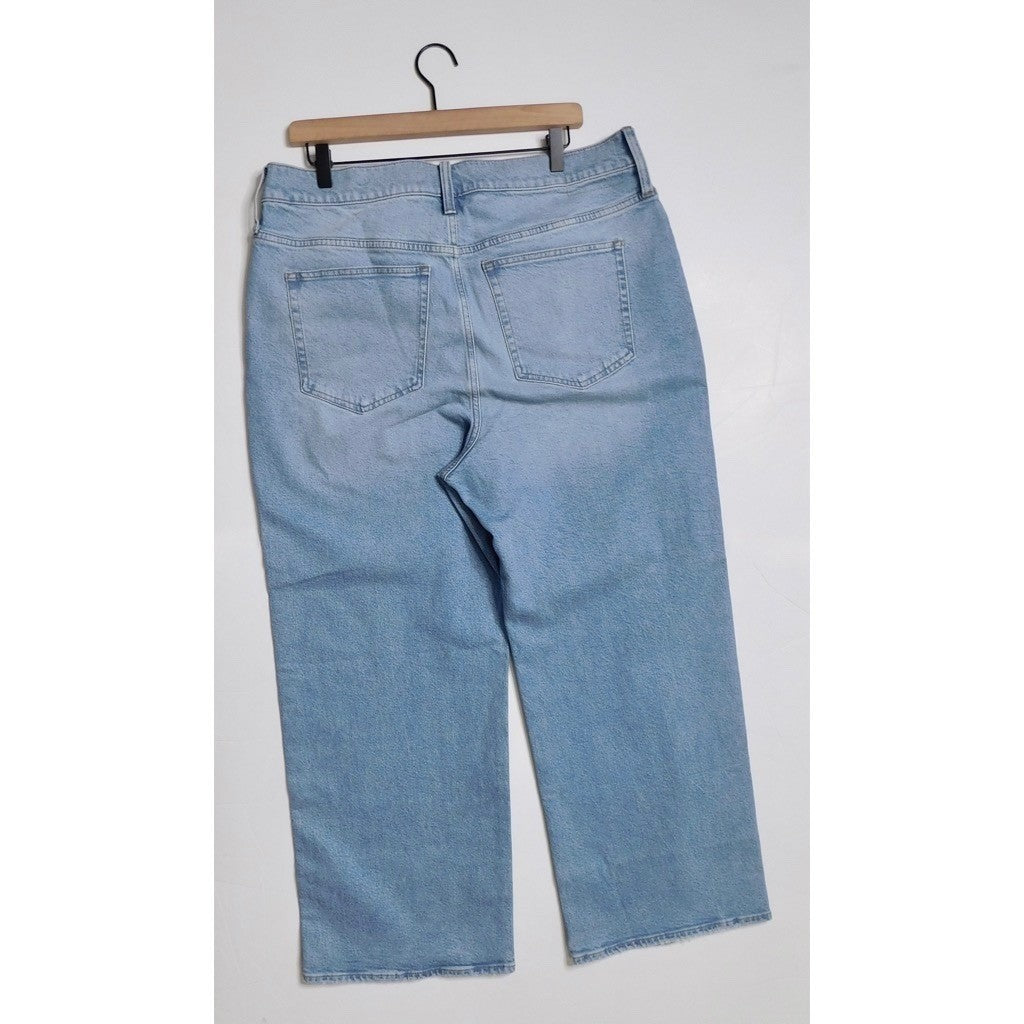 NWT!! J. CREW '96 Slim Wide Jeans Synniva Wash Denim High Rise Waist Size 33