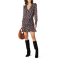 VERONICA BEARD Georgette Silk Floral Anjali Dress Mini Ruched Ruffles Clay 8