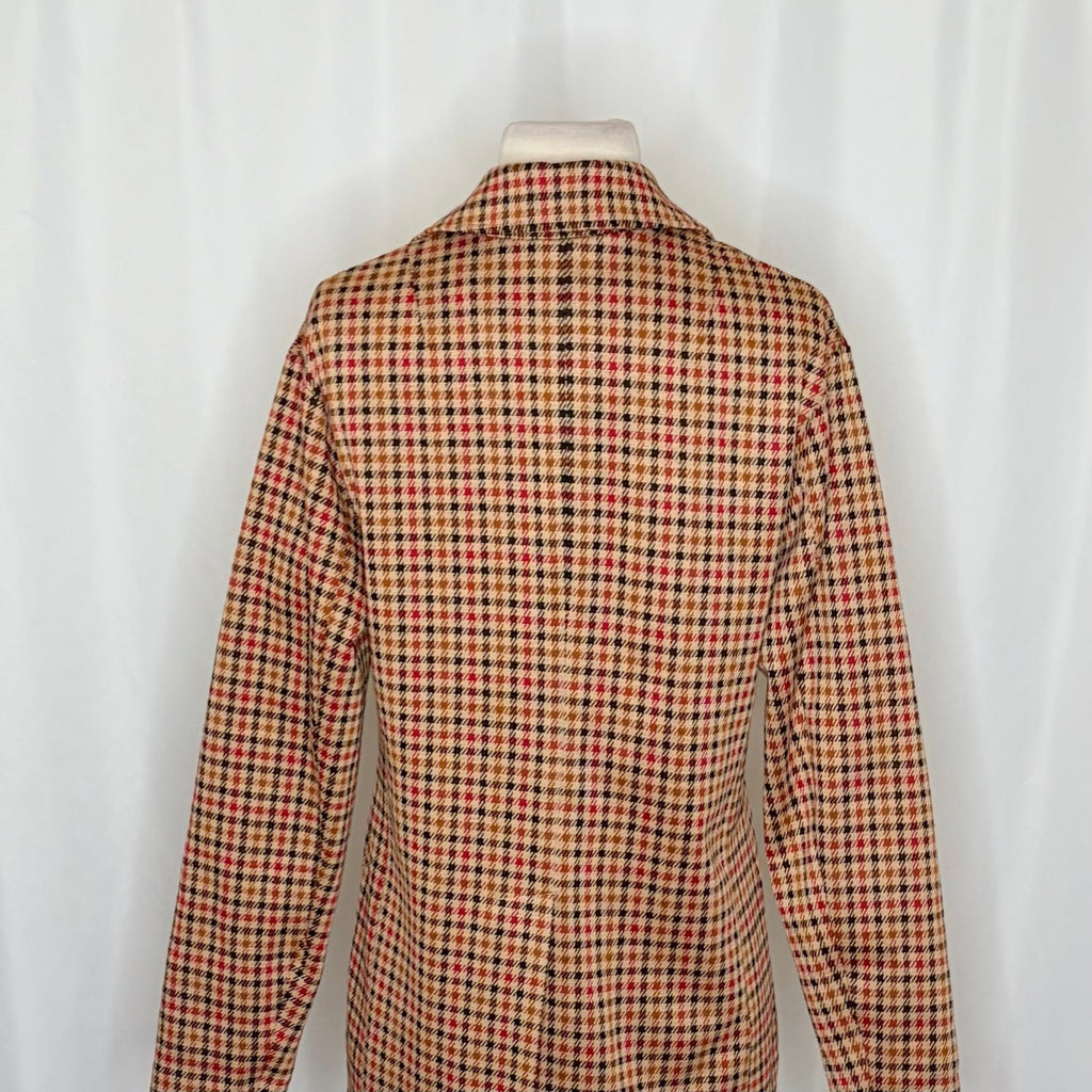 Anthropologie AVEC LES FILLES Longline Plaid Blazer Jacket Preppy Academia Small