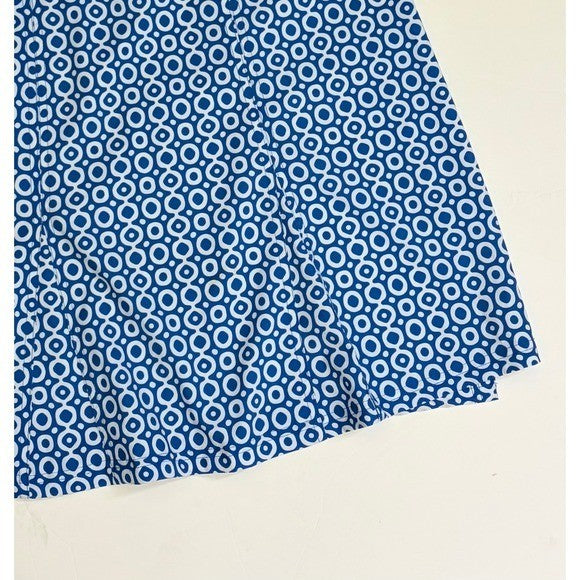 RIPSKIRT Hawaii Rip Skirt Length 2 Wrap Skirt Blue Dot Dot Dot Geometric Large