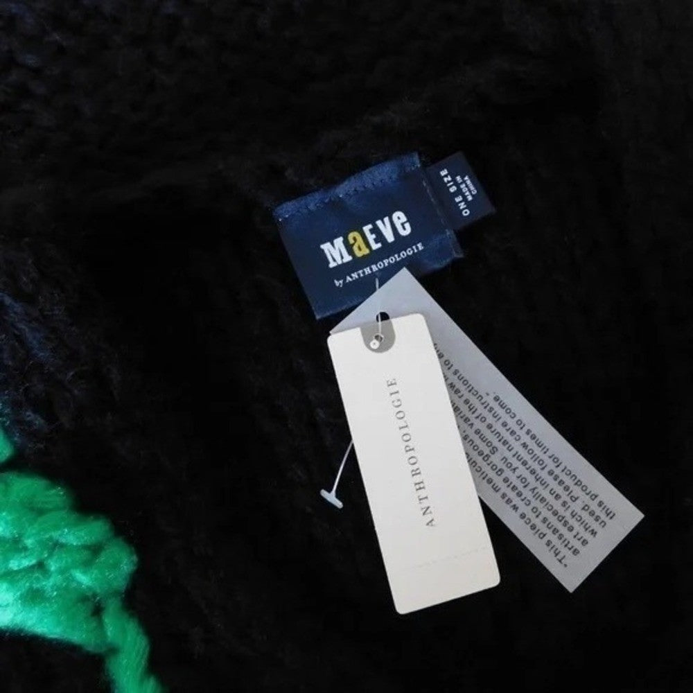 NWT!! Anthropologie MAEVE Bauble Sweater Vest Chunky Knit Retro One Size