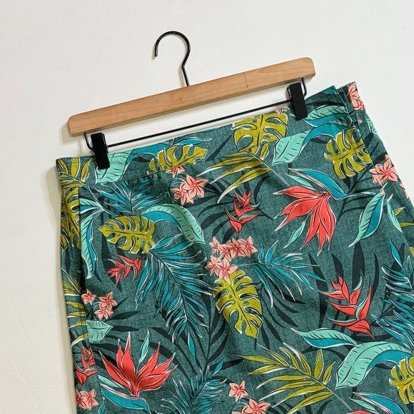 RIPSKIRT HAWAII Length 2 Tropical Floral Bali Jungle Wrap Rip Skirt Large