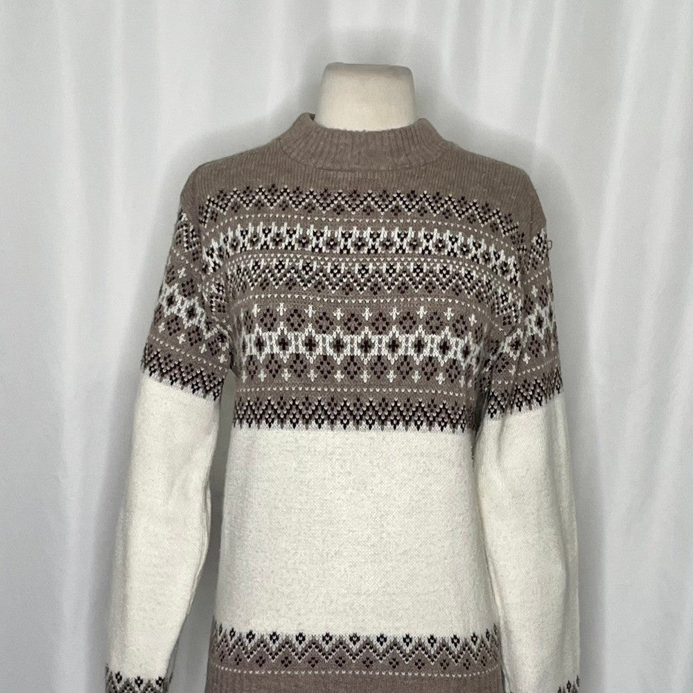 Vintage ROBERT BRUCE Scandinavian Fair Isle Sweater Paul Mage Fairisle Medium