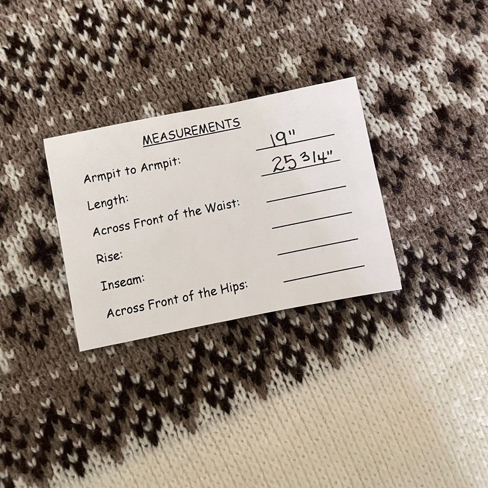 Vintage ROBERT BRUCE Scandinavian Fair Isle Sweater Paul Mage Fairisle Medium