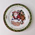 A CHRISTMAS STORY Susan Winget Salad Dessert Plate 8.25" Santa Up On the House