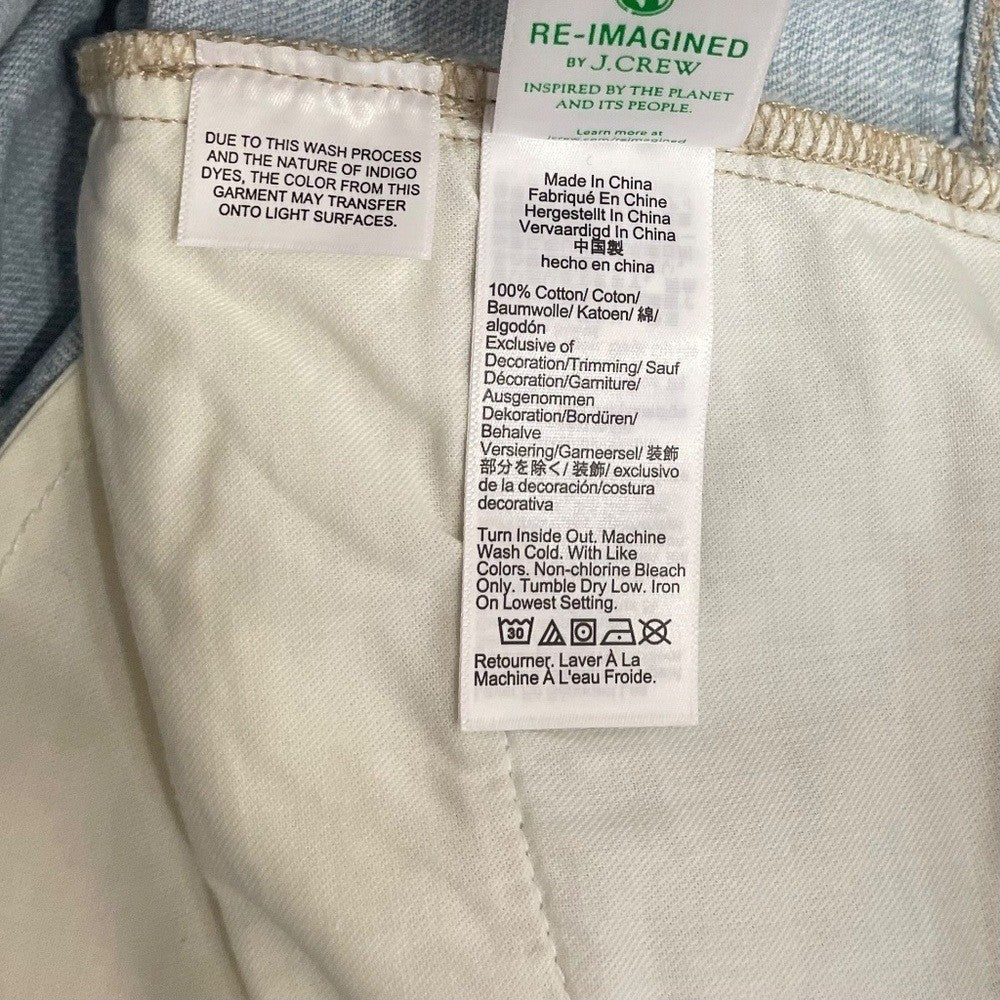 NWT!! J. CREW Mid-Rise Straight Jeans Montauk Wash Denim Classic Preppy Size 30