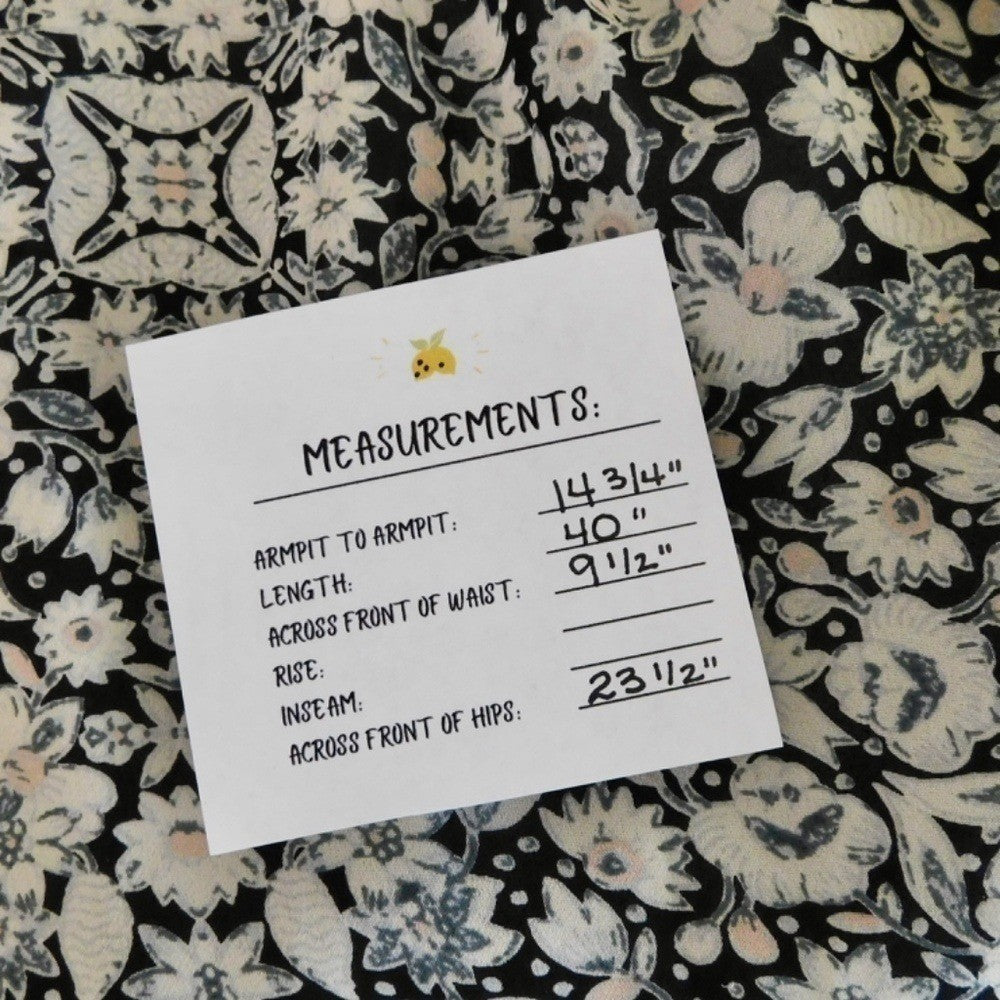 MISA Los Angeles Floral Smocked Midi Dress Black Gray Pink Off Shoulder X-Small