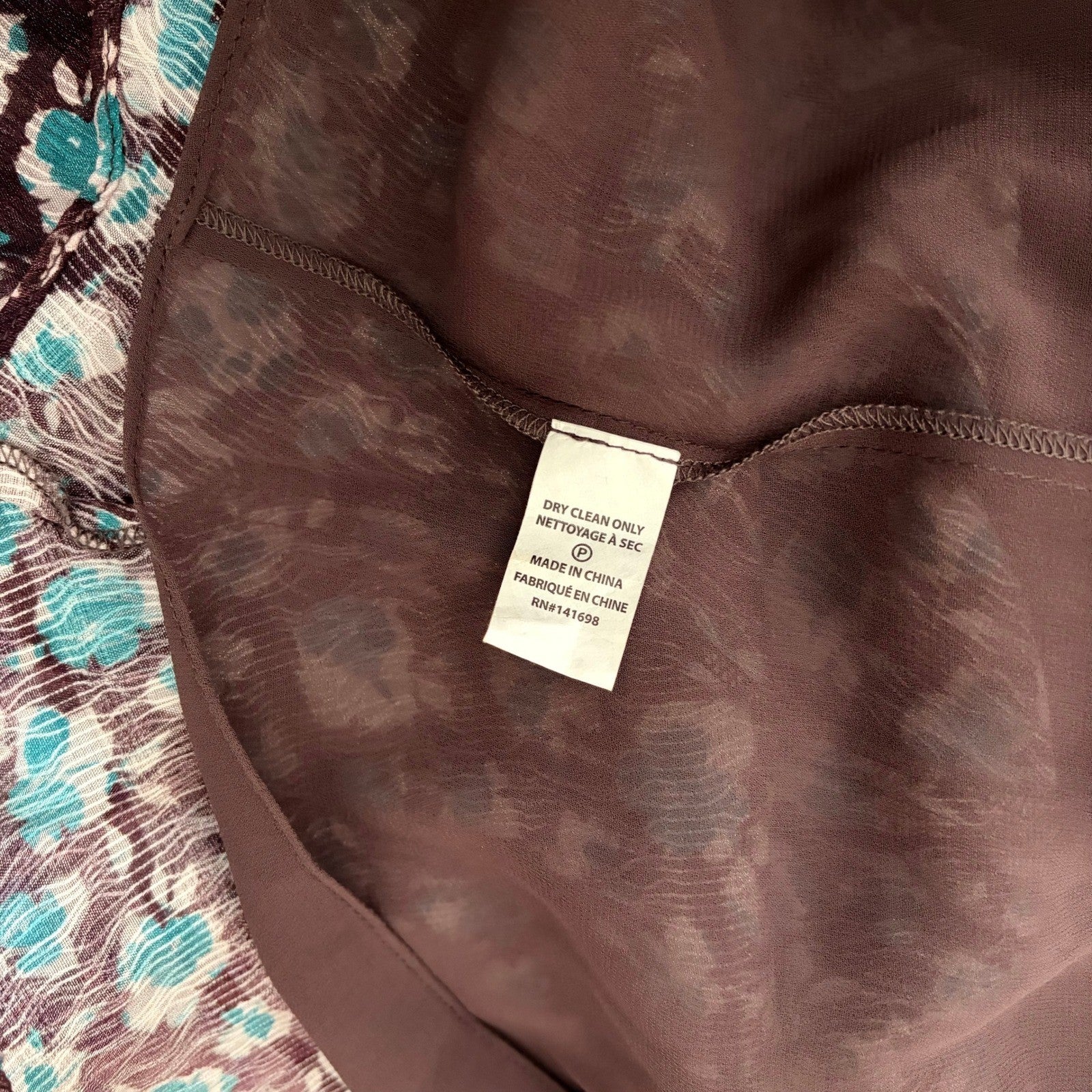 RAMY BROOK Silk Penelope Dress Roco Floral Mini Ruffled Smocked Purple Teal XS