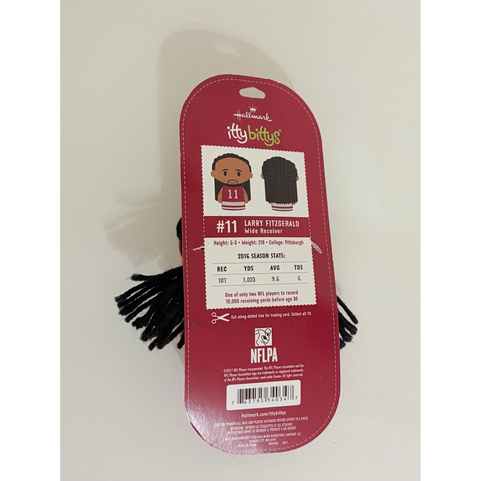 NEW!! HALLMARK Itty Bittys Larry Fitzgerald Arizona Cardinals Football Player