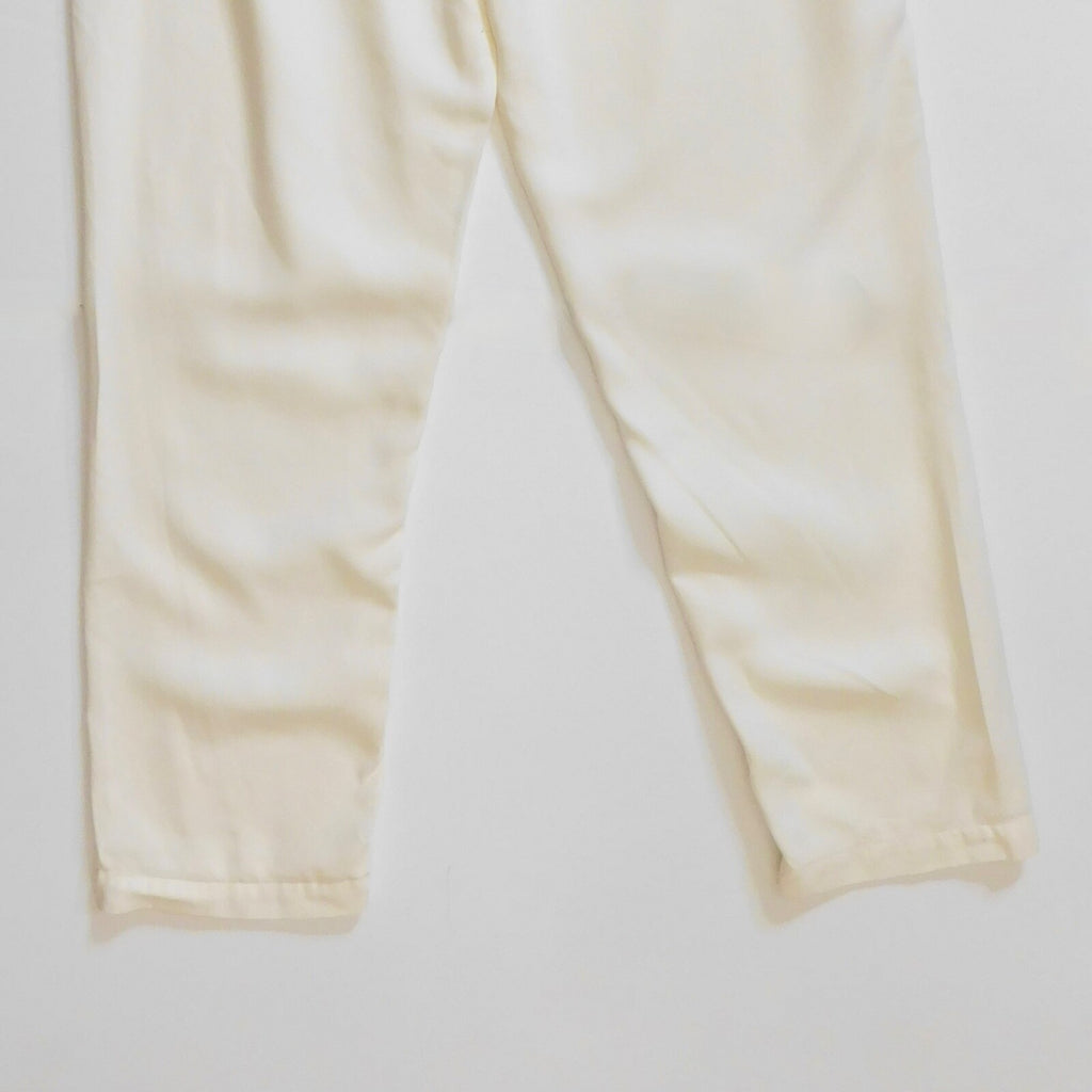 NWT!! ANTHROPOLOGIE Scout Tapered Slim Pants Natural Off White Pockets Size 32