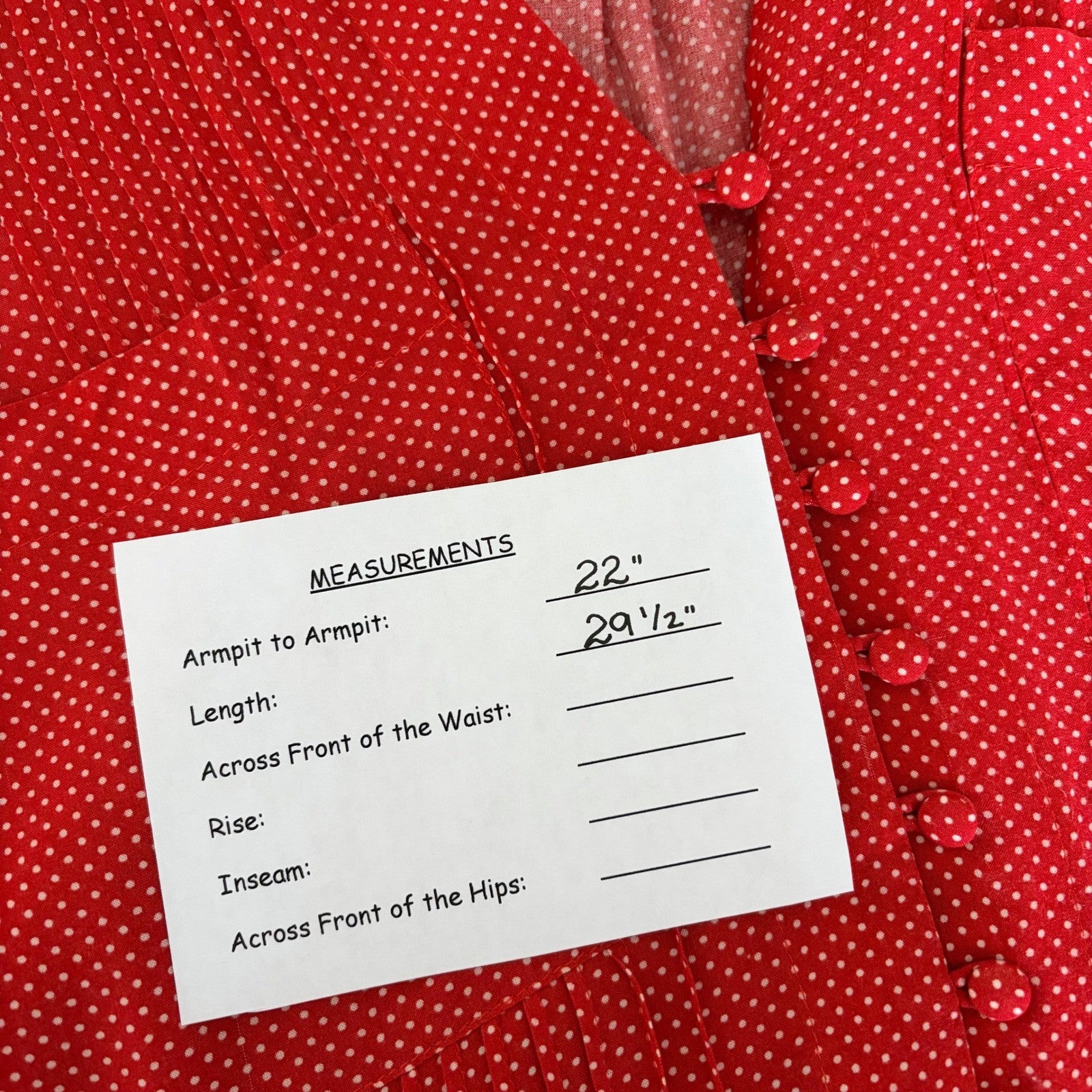 Anthropologie MAEVE Matilda Buttondown Tie Waist Red Polka Dot Swiss Dot Large
