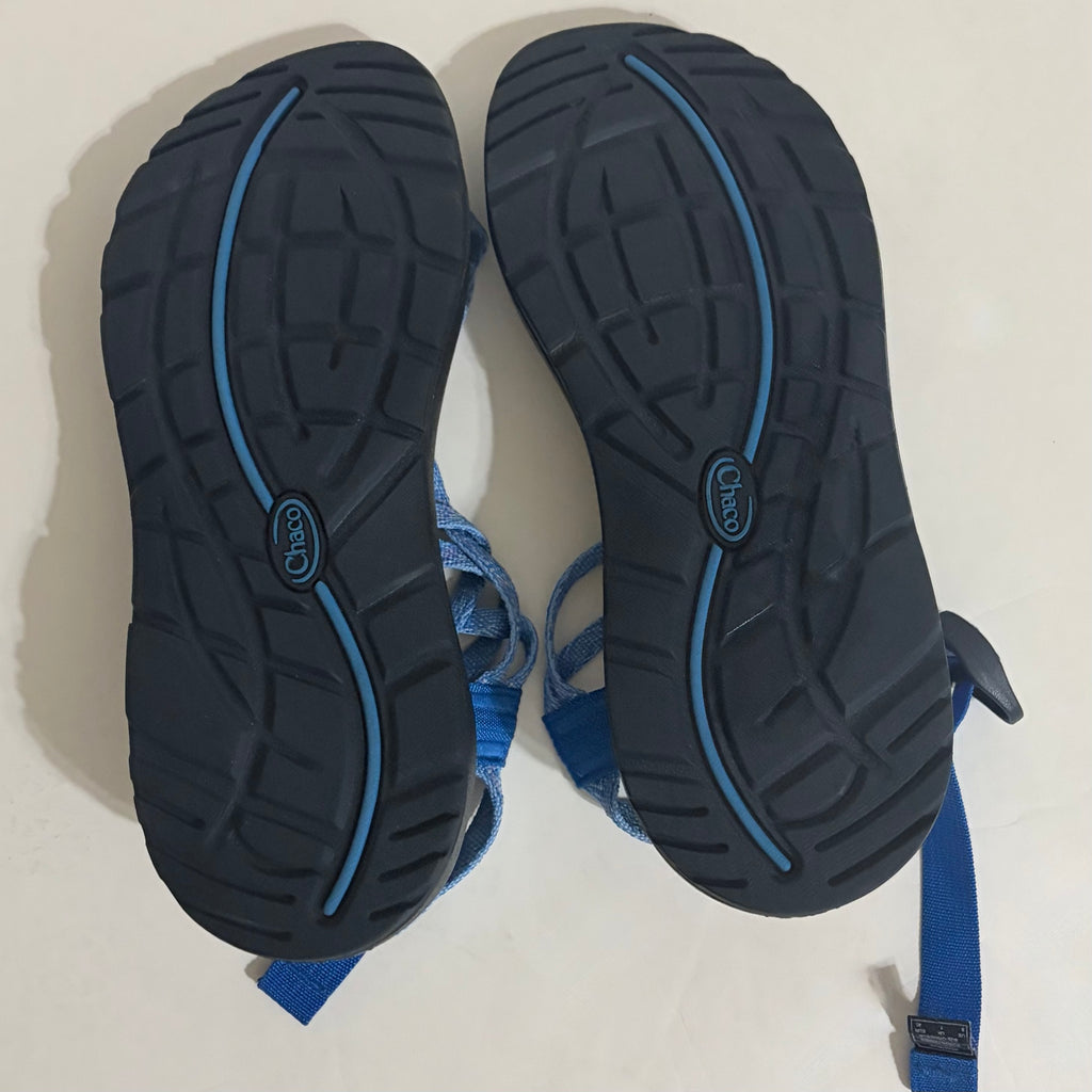 Women's CHACO ZX1 Classic Sport Sandal Braid Blue Strappy Outdoors Active Size 9