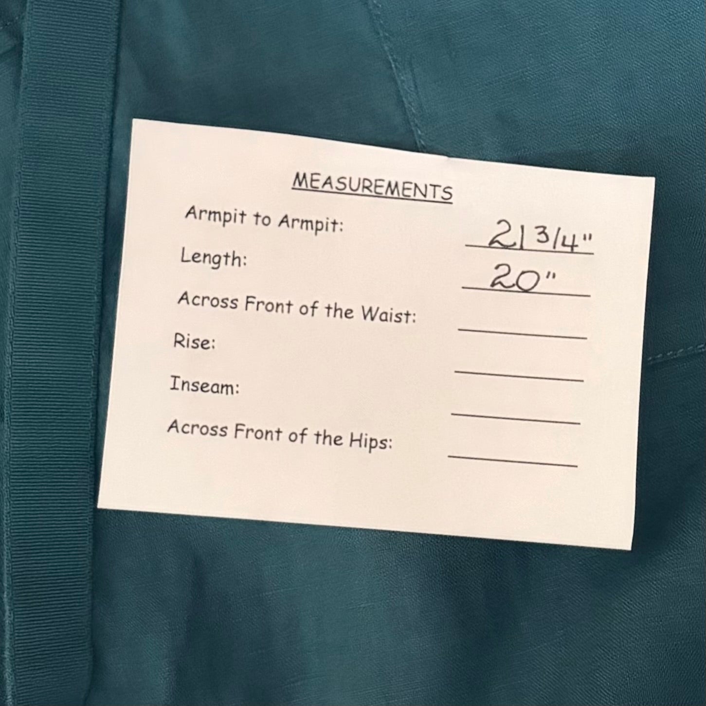 NWT!! ATHLETA Playa Linen Tie Waist Top Borealis Green Teal Cropped Solid XL