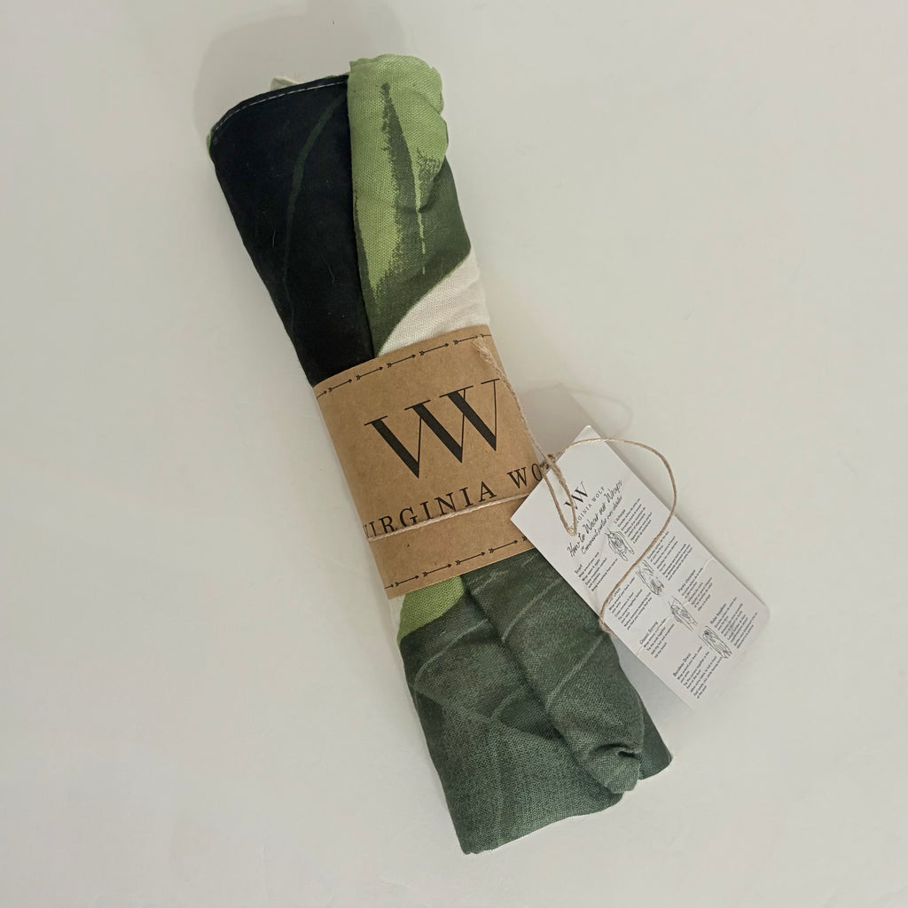 NWT!! VIRGINIA WOLF Wrap Tropical Cover Up Vacation Travel Botanical Beach