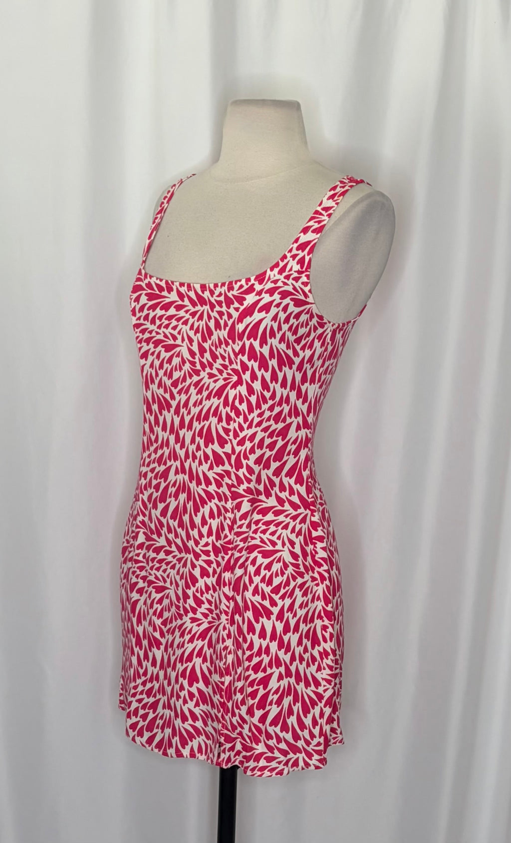 Reformation Noha Amore Heart Print Mini Dress Size 2