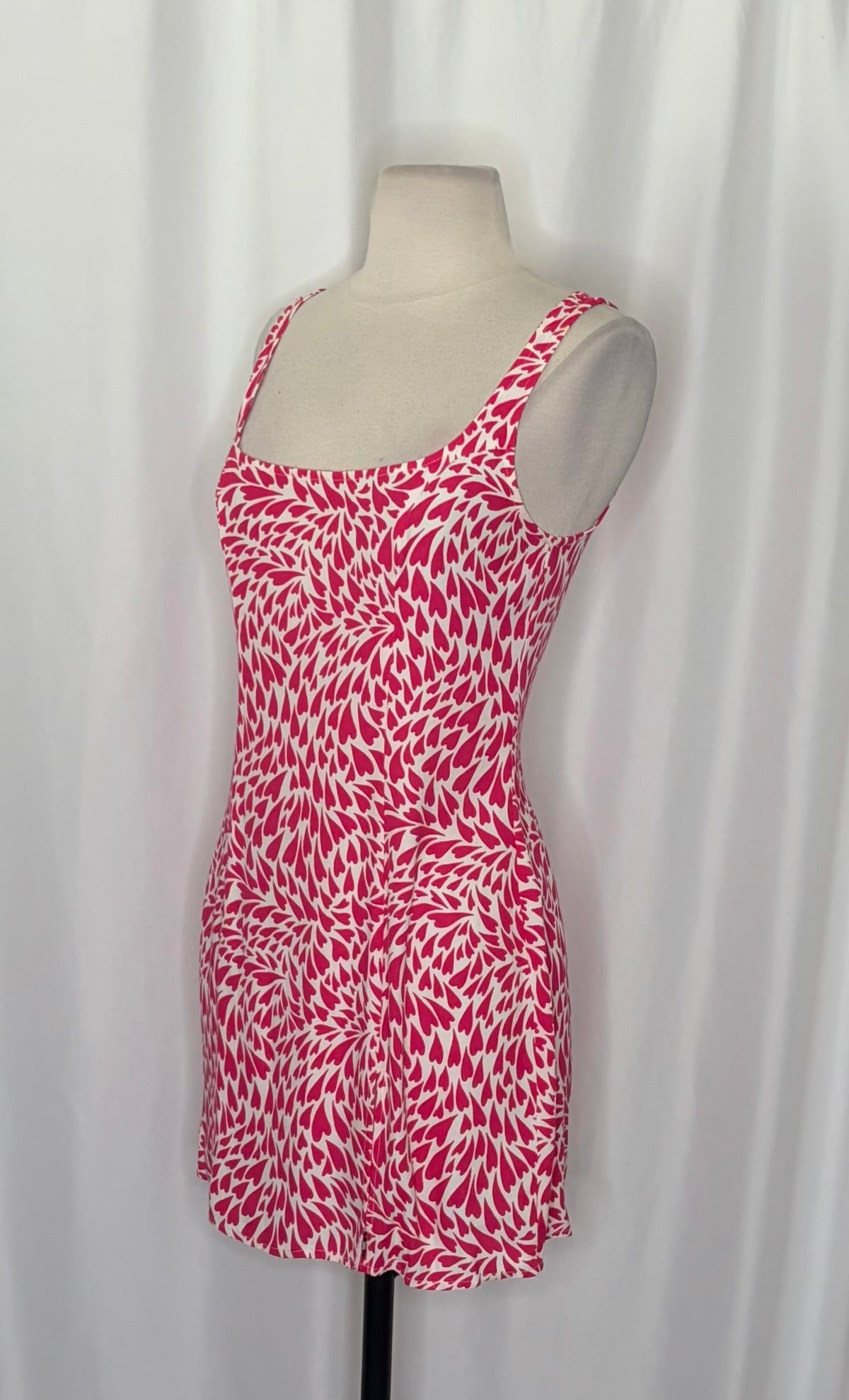 Reformation Noha Amore Heart Print Mini Dress Size 2