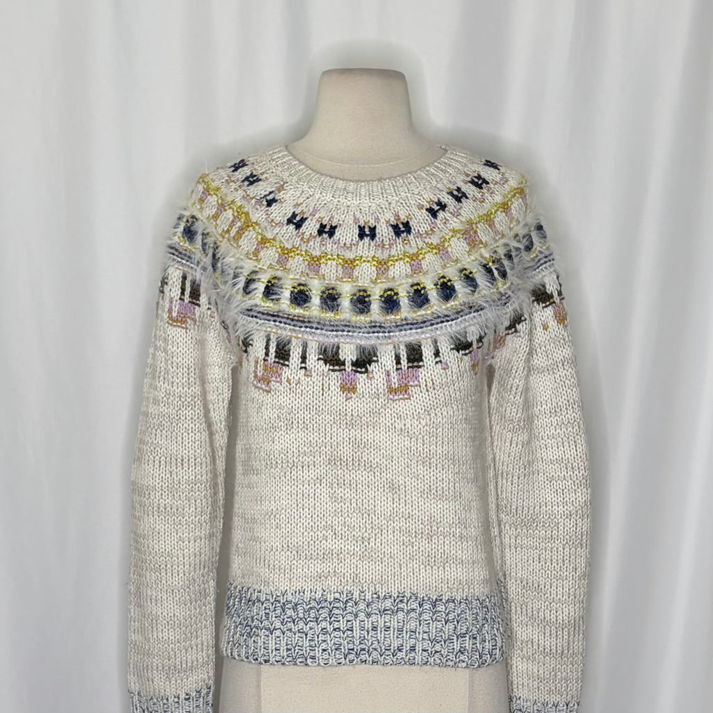 J.Crew x The Reeds Fair Isle Wool Blend Sweater Small