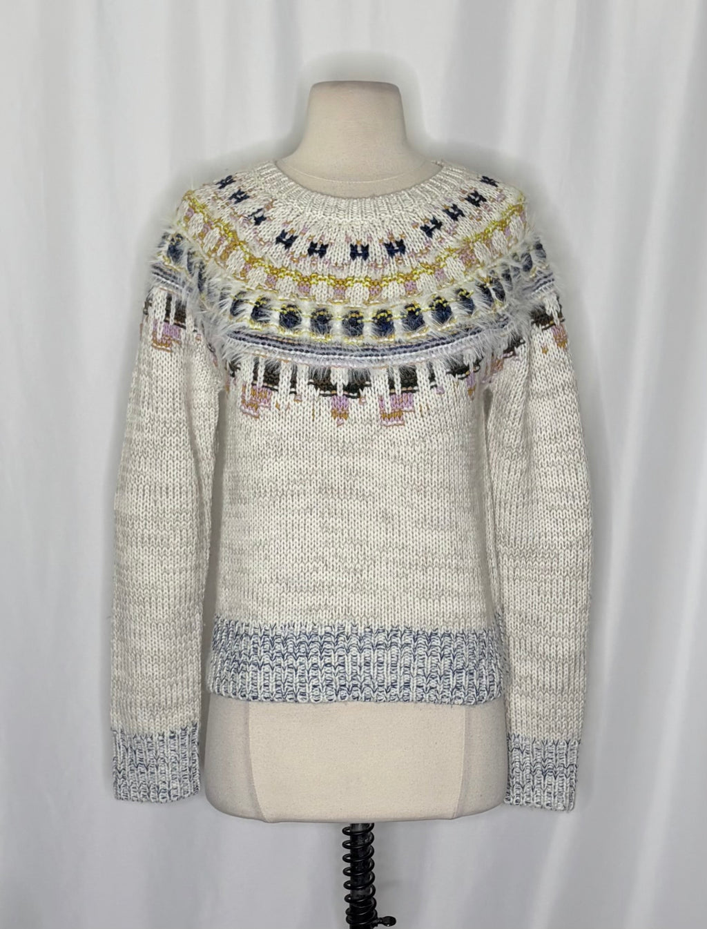 J.Crew x The Reeds Fair Isle Wool Blend Sweater Small