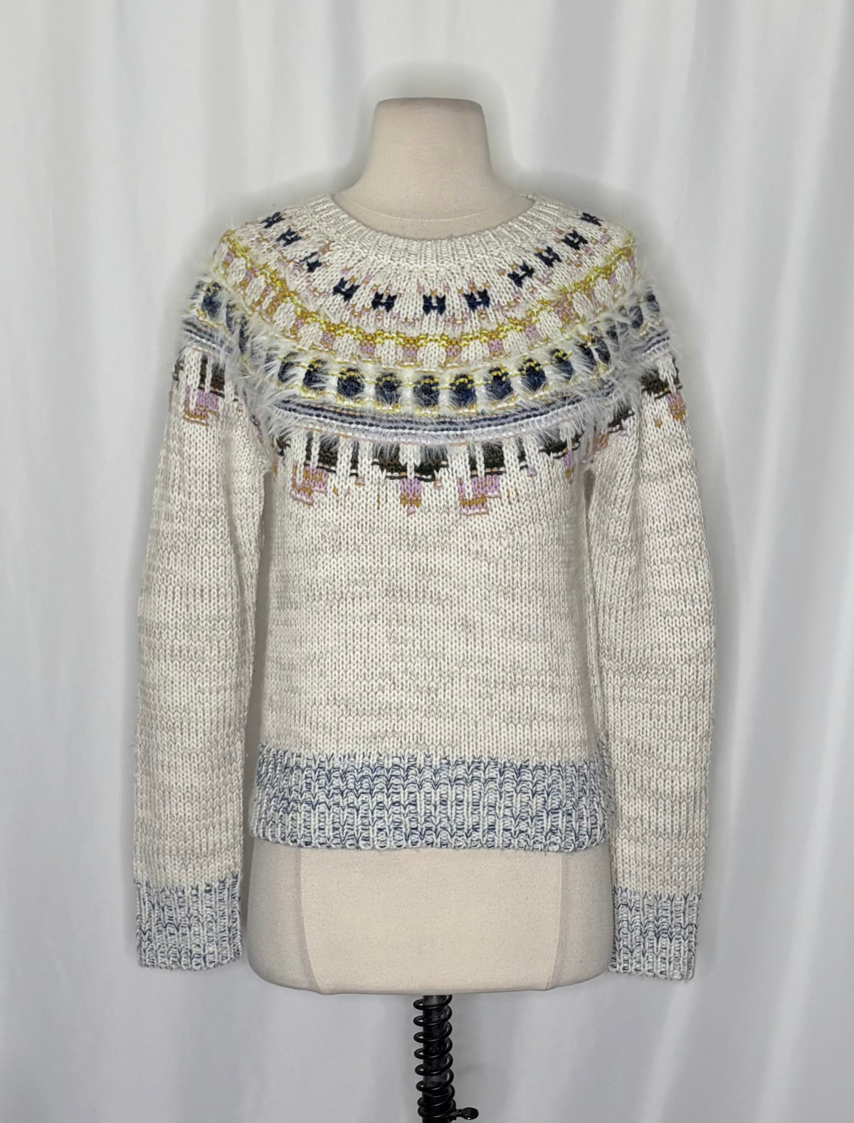 J.Crew x The Reeds Fair Isle Wool Blend Sweater Small