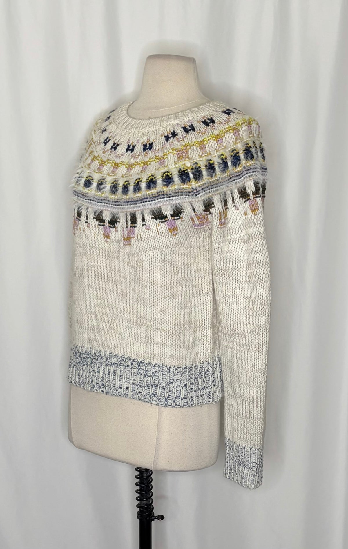 J.Crew x The Reeds Fair Isle Wool Blend Sweater Small
