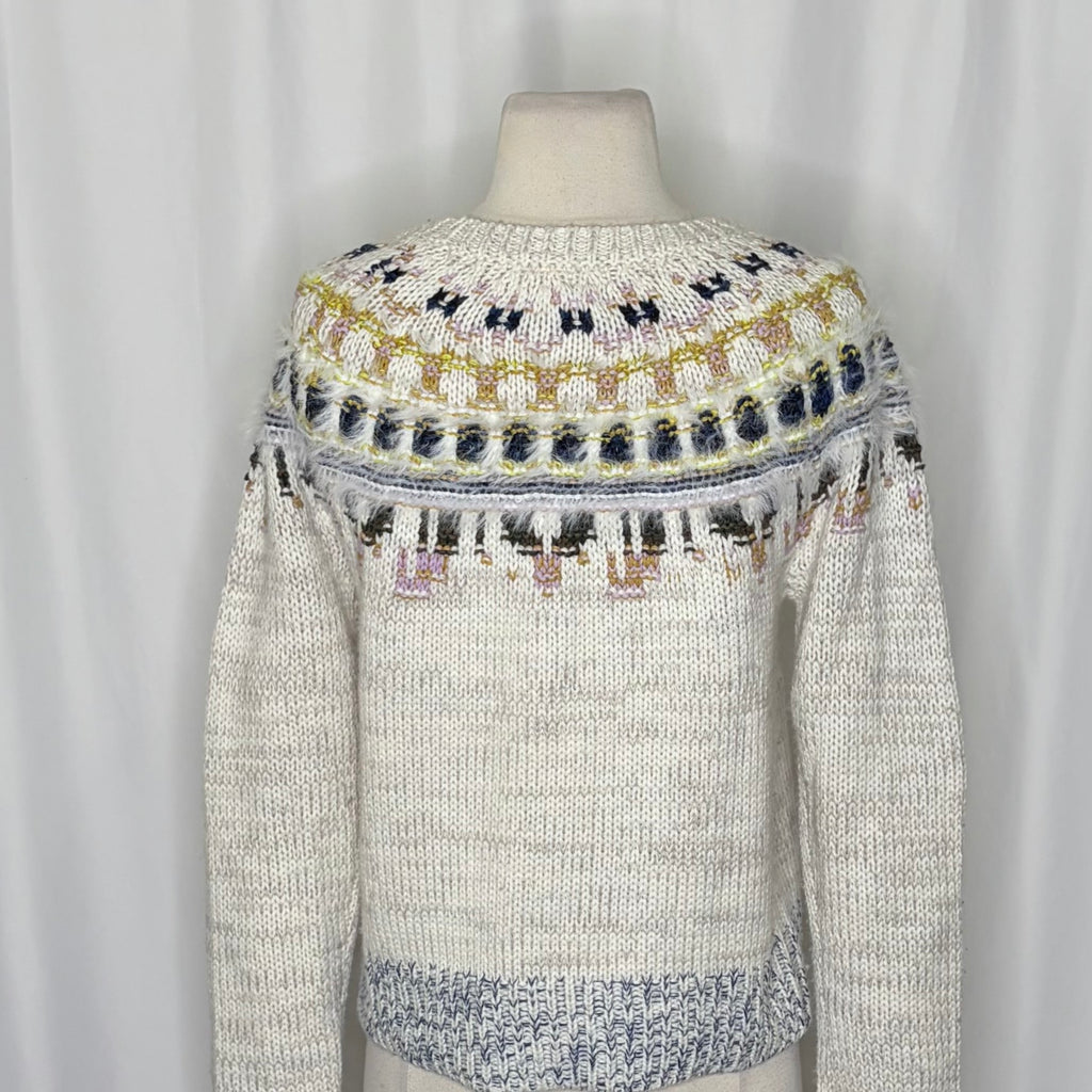 J.Crew x The Reeds Fair Isle Wool Blend Sweater Small
