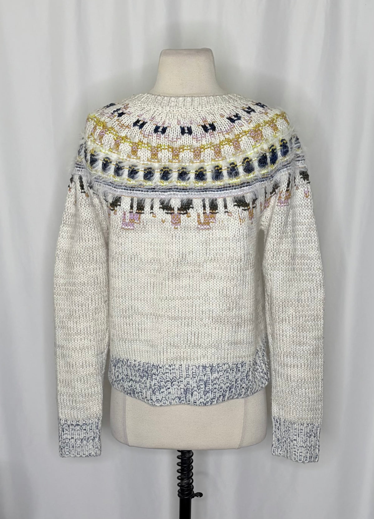 J.Crew x The Reeds Fair Isle Wool Blend Sweater Small