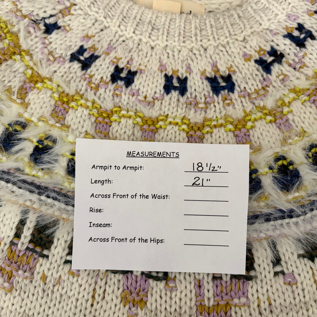 J.Crew x The Reeds Fair Isle Wool Blend Sweater Small