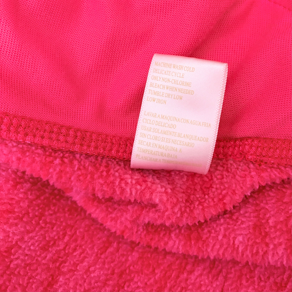 GreenTea Heathered Pink Fleece Zip Hoodie XL