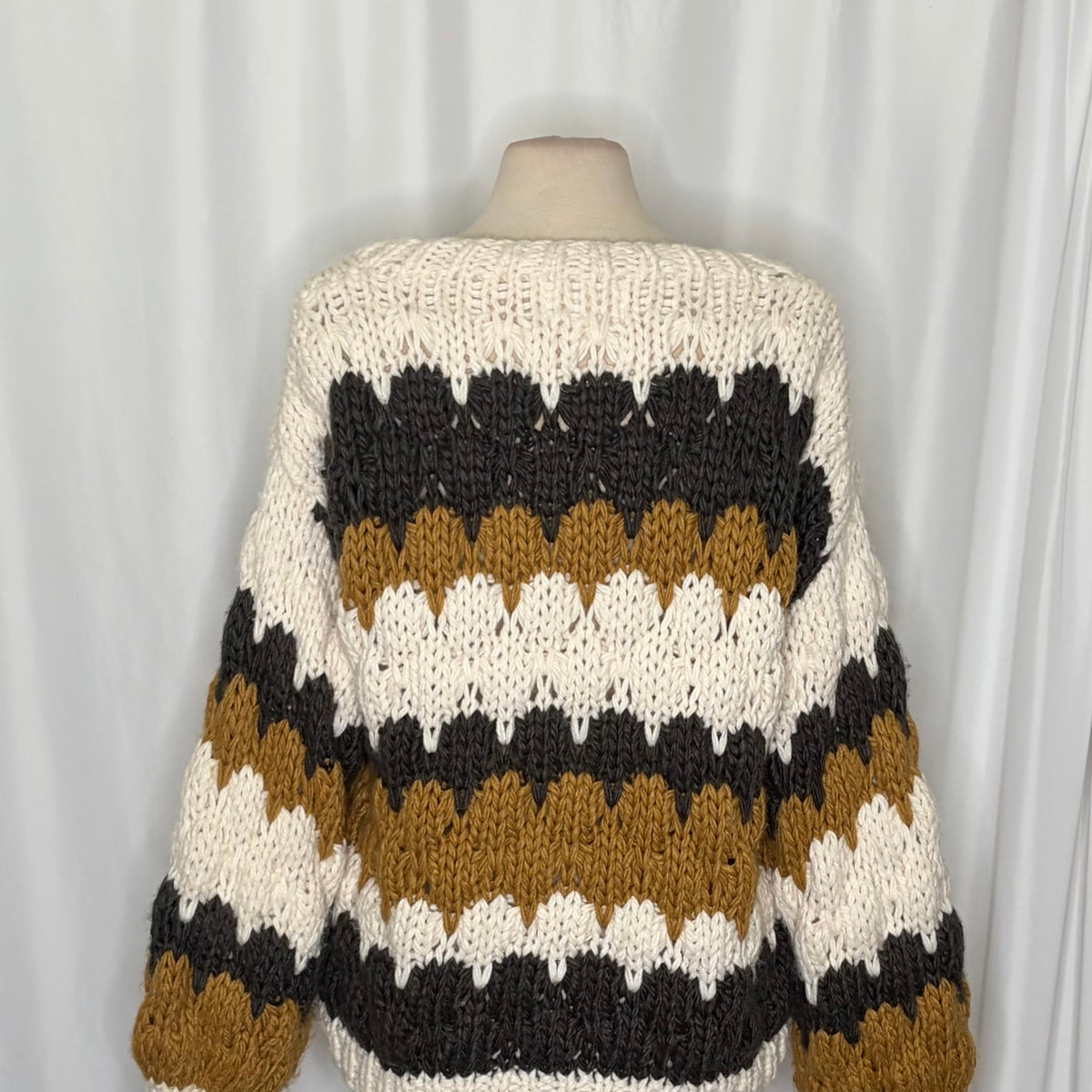 Chicwish Color Block Chunky Knit Cardigan M/L