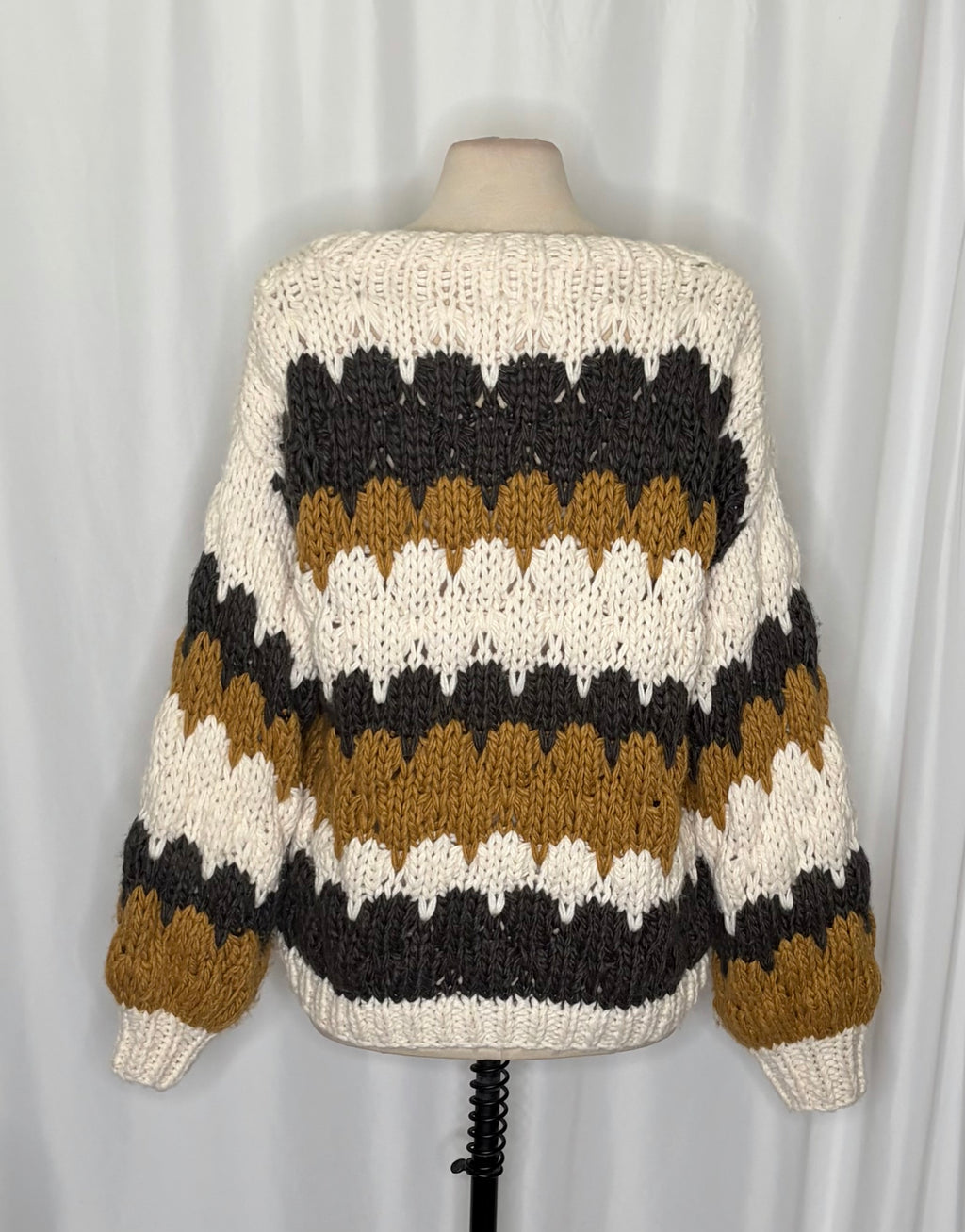 Chicwish Color Block Chunky Knit Cardigan M/L