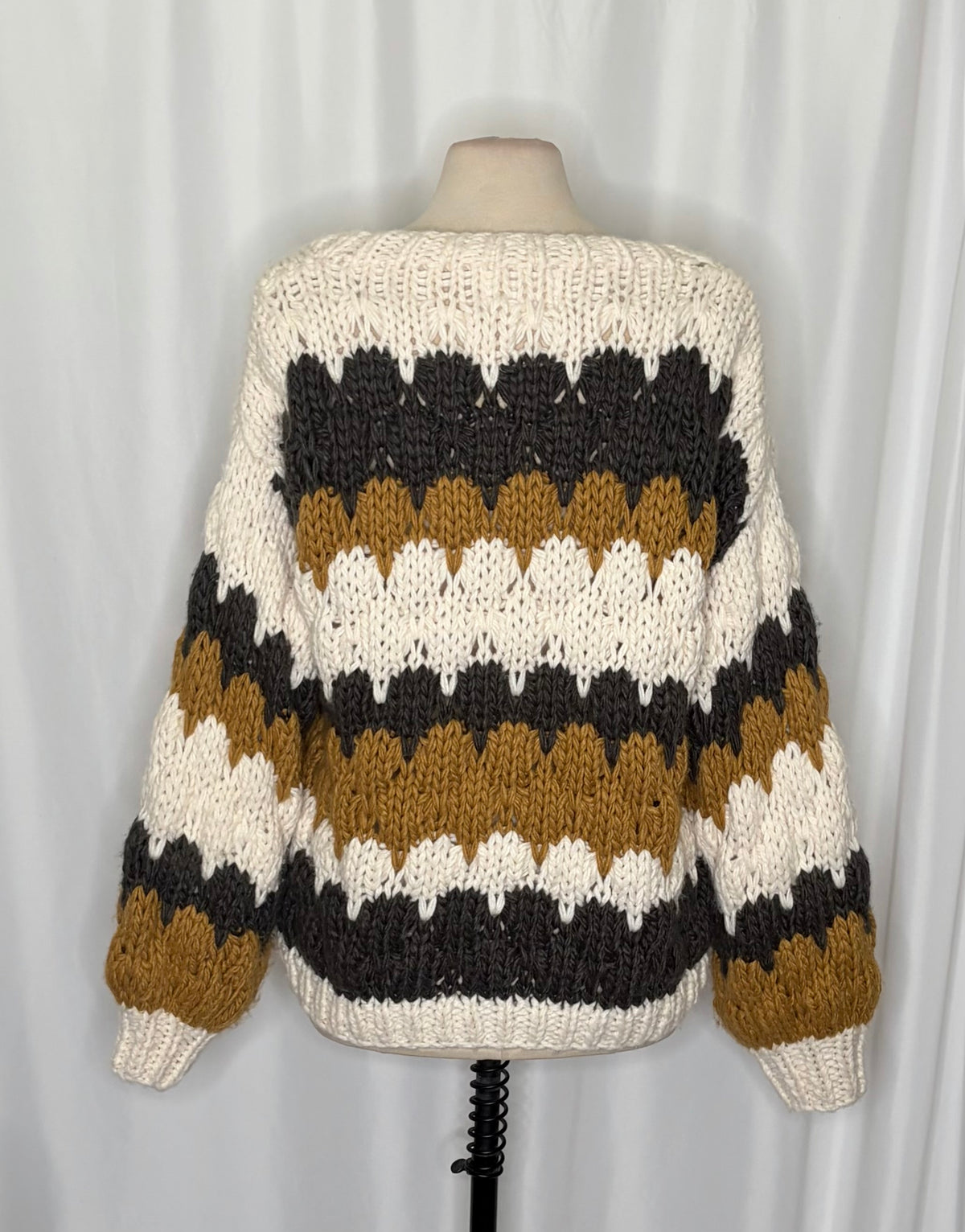 Chicwish Color Block Chunky Knit Cardigan M/L