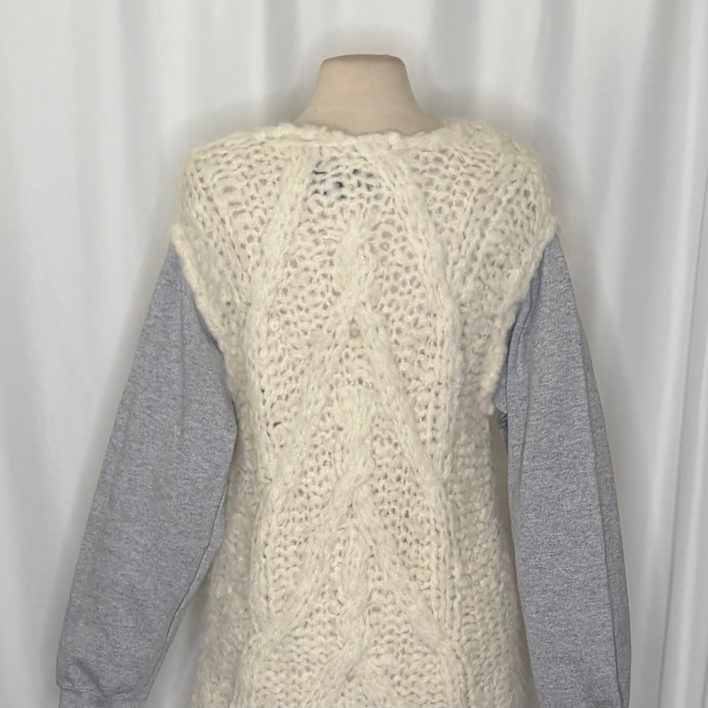 MICHAELA BUERGER Alpaca Knit Pullover Sweater Made in France V Neck Medium
