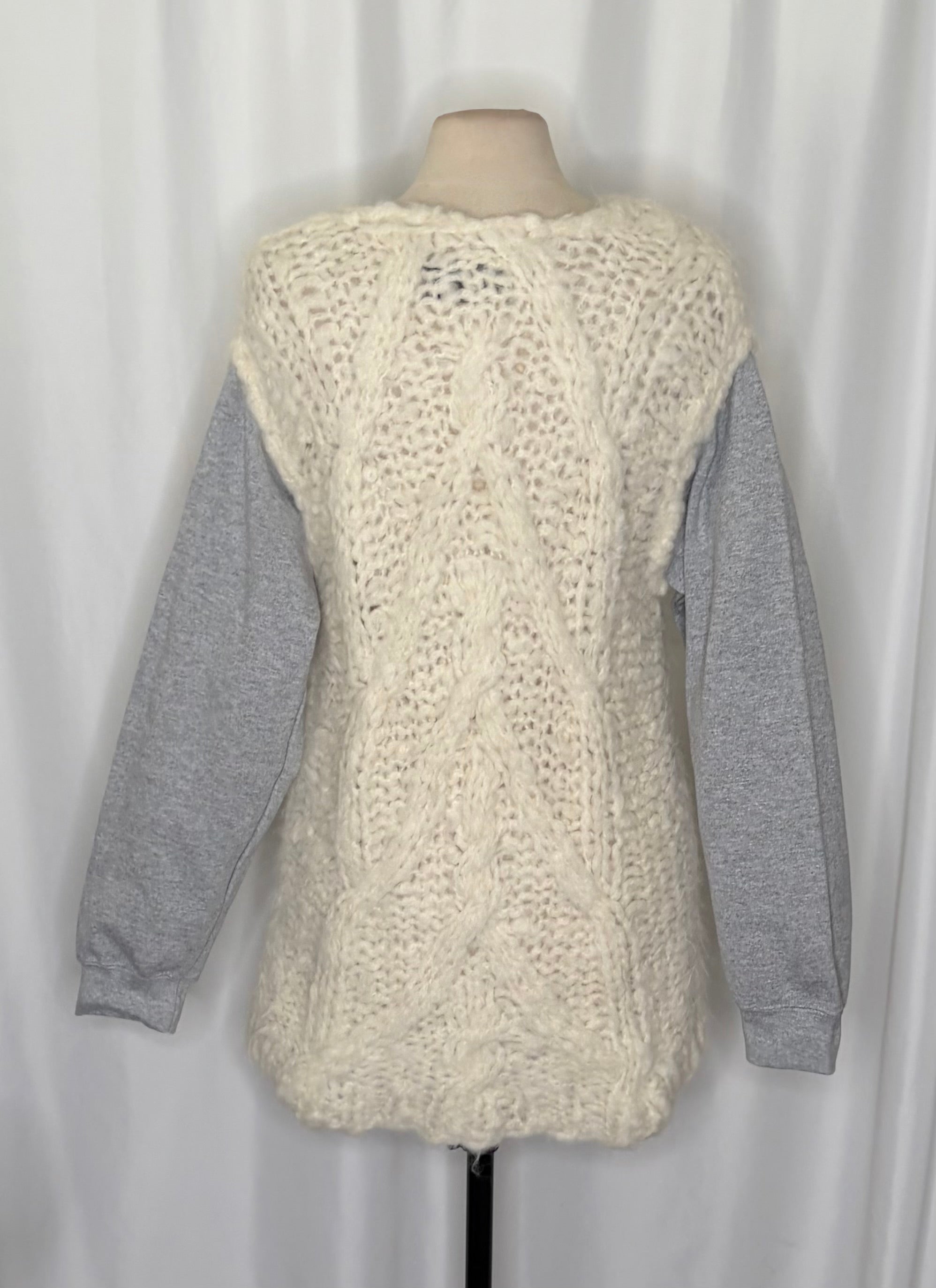 MICHAELA BUERGER Alpaca Knit Pullover Sweater Made in France V Neck Medium