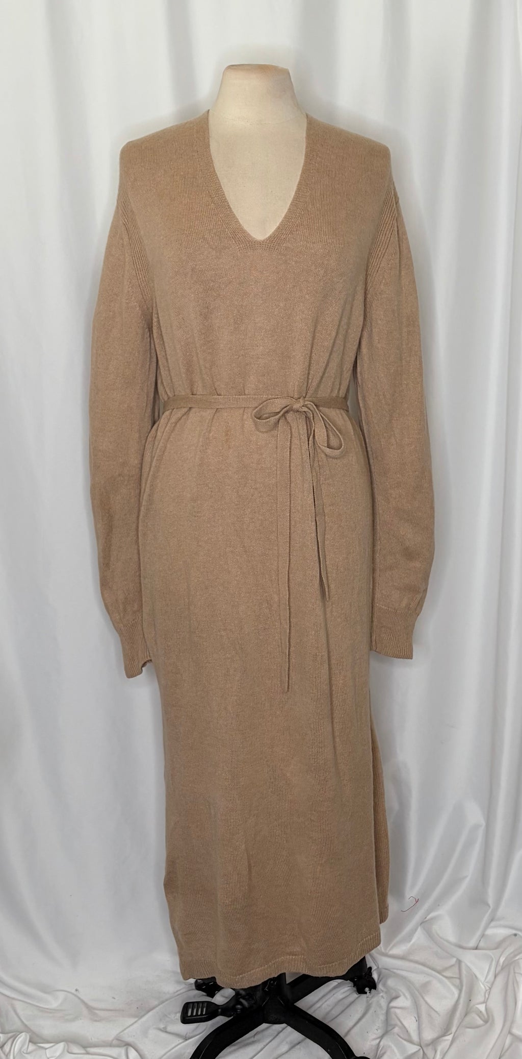 Vince Cashmere Wool Tie Waist Sweater Dress Medium