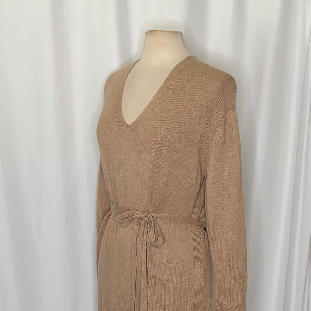 Vince Cashmere Wool Tie Waist Sweater Dress Medium
