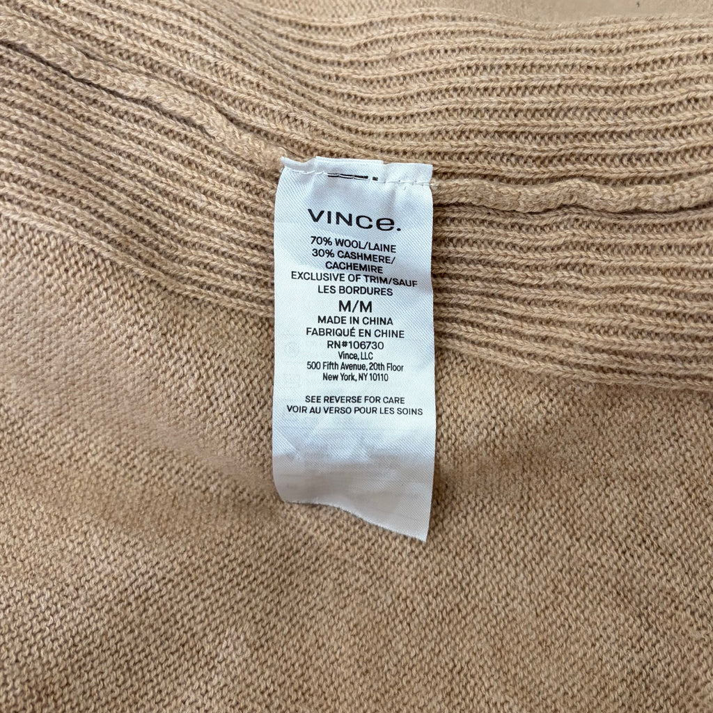 Vince Cashmere Wool Tie Waist Sweater Dress Medium