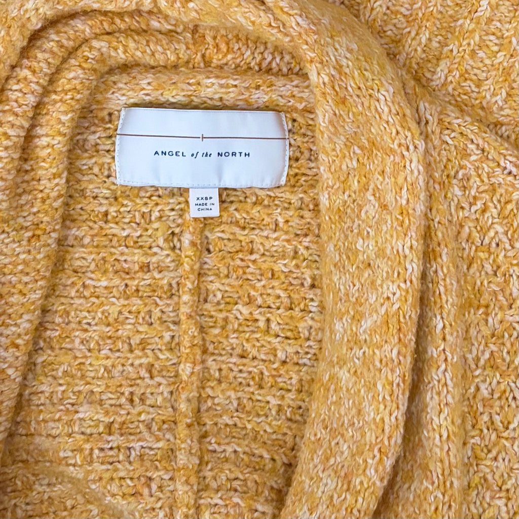 Anthropologie ANGEL OF THE NORTH Chauvet Alpaca Cardigan Yellow XX-Small Petite