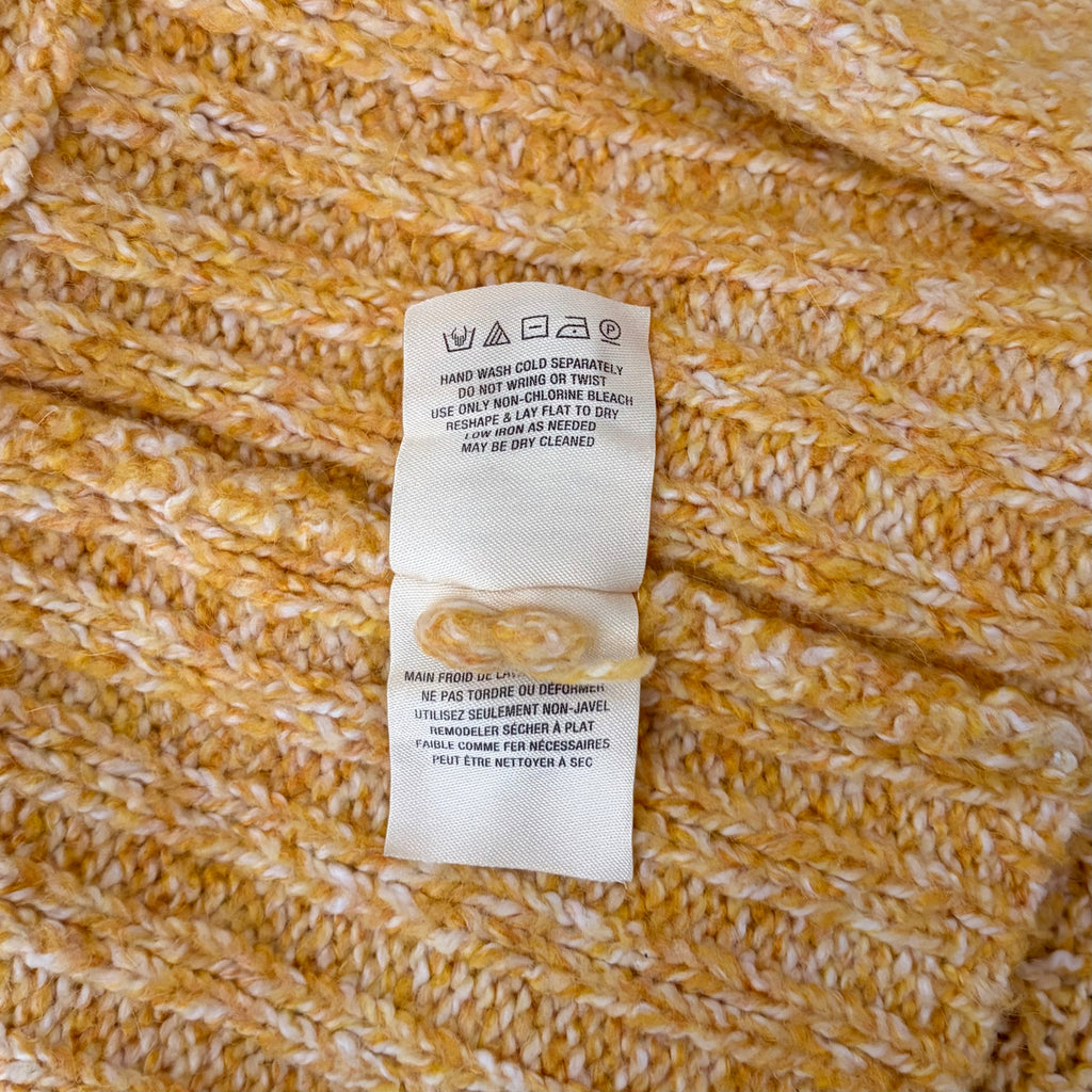 Anthropologie ANGEL OF THE NORTH Chauvet Alpaca Cardigan Yellow XX-Small Petite