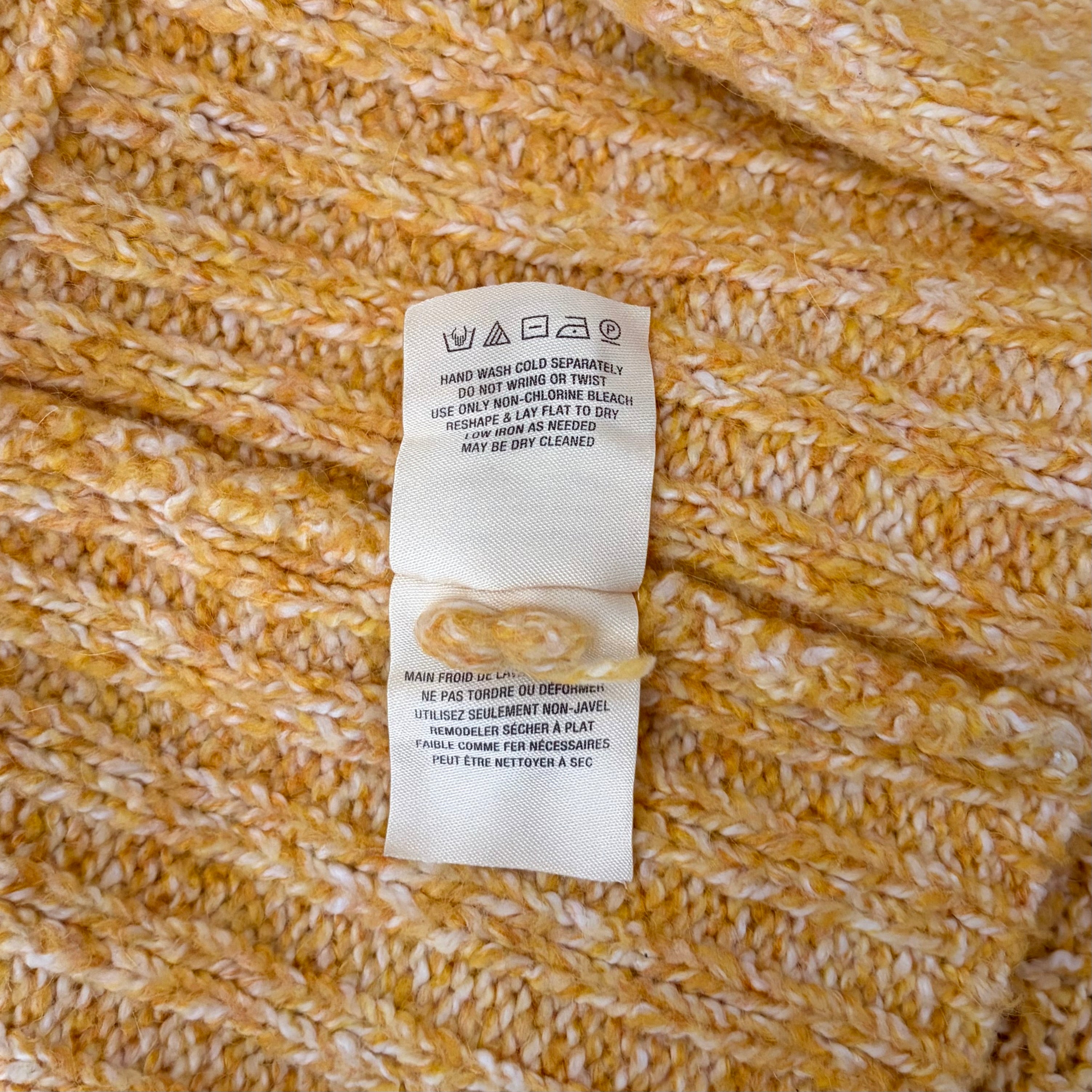 Anthropologie ANGEL OF THE NORTH Chauvet Alpaca Cardigan Yellow XX-Small Petite