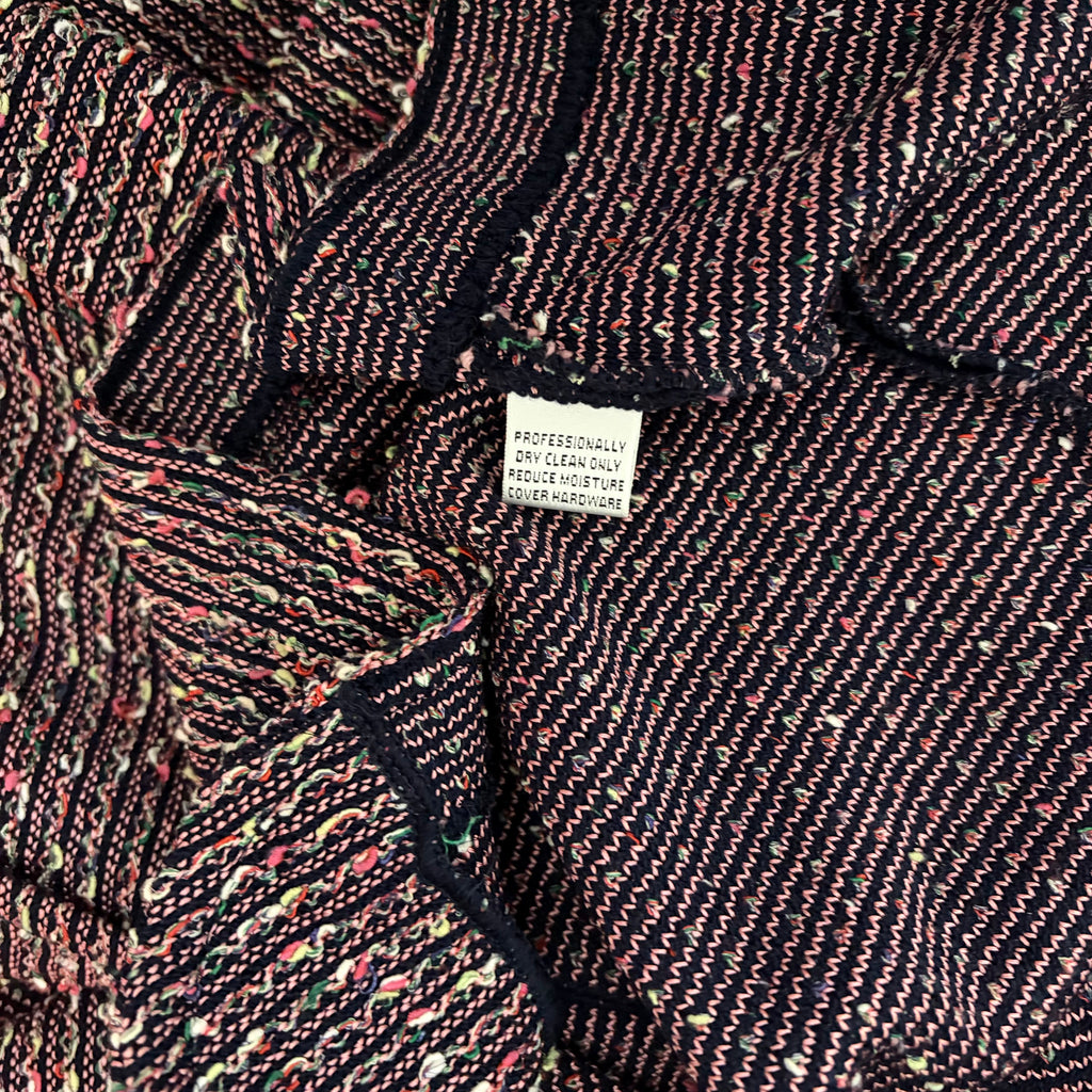 ST. JOHN Collection Textured Knit Blazer Jacket Nubby Knitwear Office Size 12