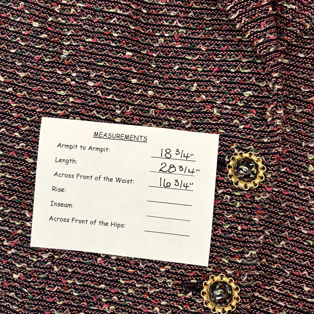 ST. JOHN Collection Textured Knit Blazer Jacket Nubby Knitwear Office Size 12