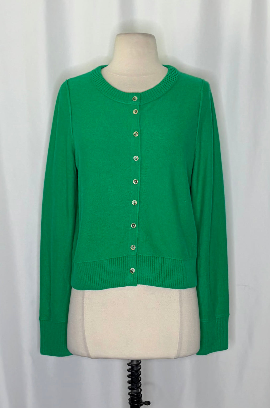 NWT FREE PEOPLE Nocturnal Wool Cashmere Cardigan Jade Green Solid Sweater Medium