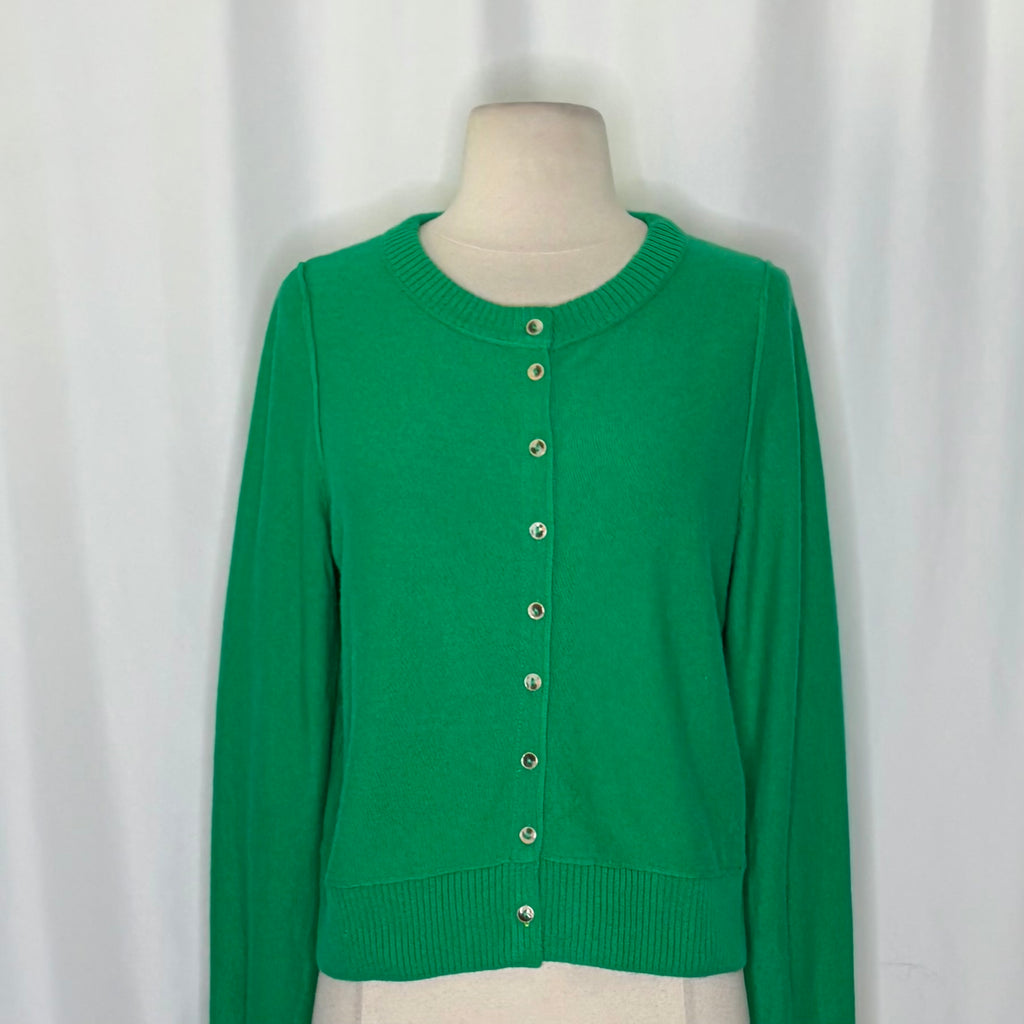 NWT FREE PEOPLE Nocturnal Wool Cashmere Cardigan Jade Green Solid Sweater Medium
