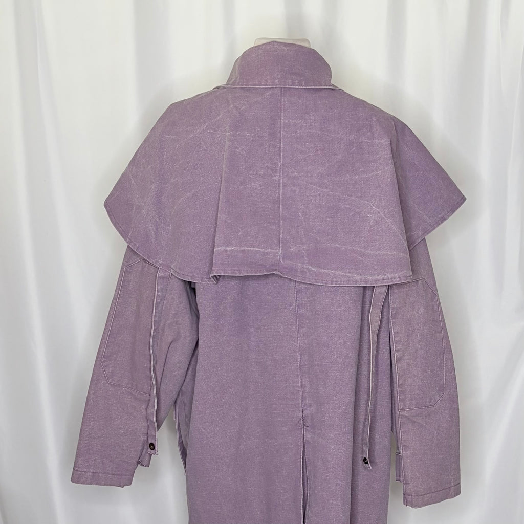 Vintage AUSTRALIAN OUTBACK COLLECTION Canvas Coat Made in Canada Purple Medium