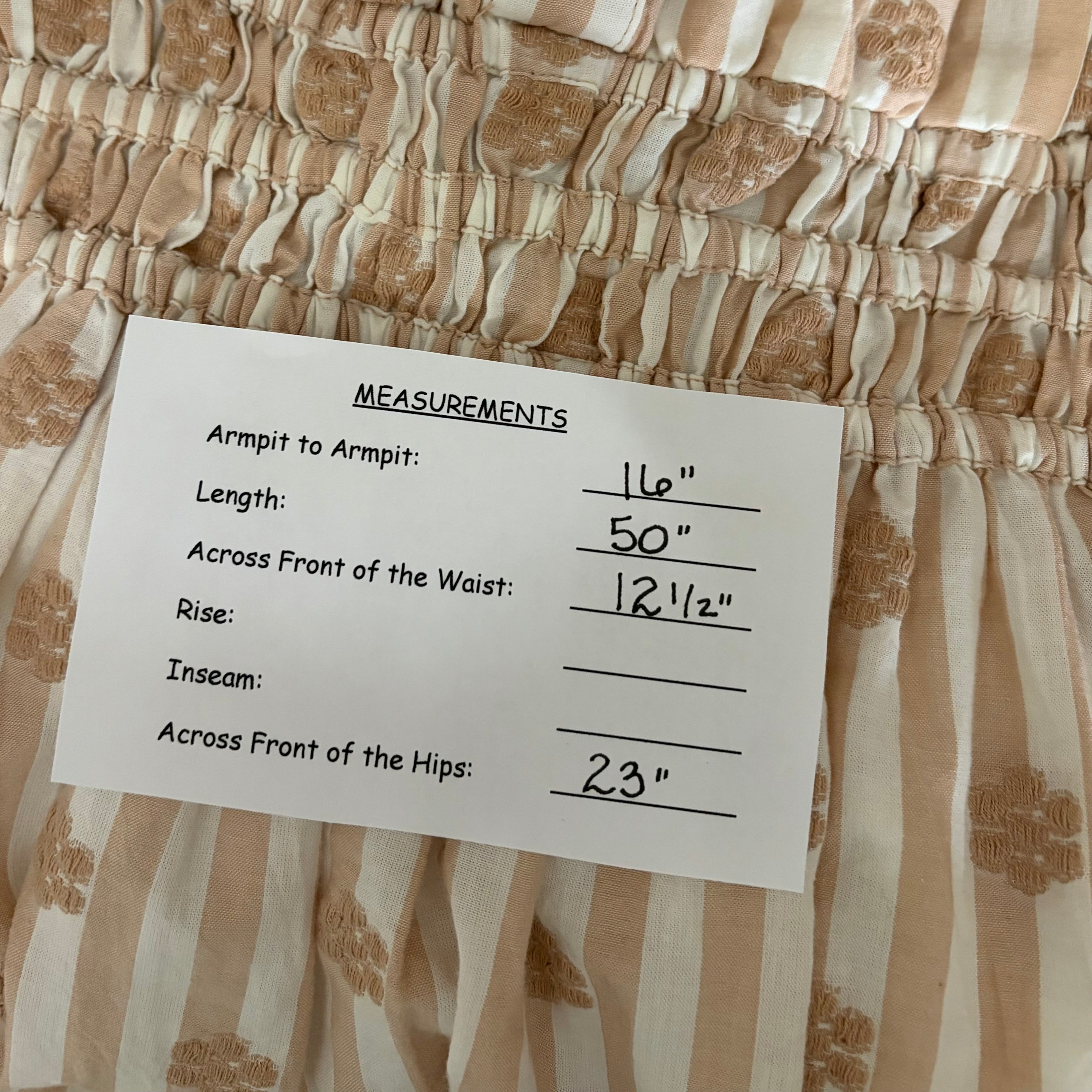 ANTHROPOLOGIE The Somerset Embroidered Floral Maxi Dress Stripes X-Small Petite