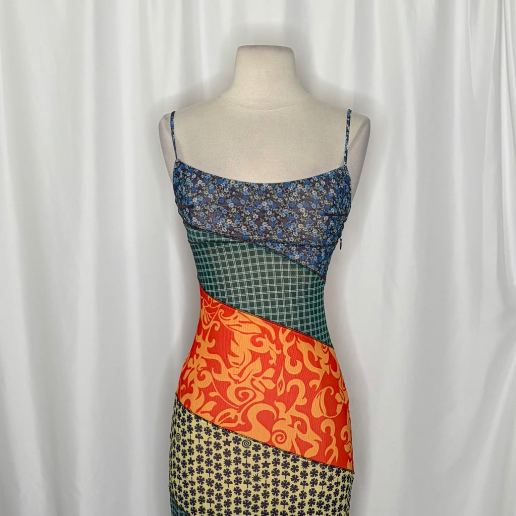 MIAOU x Paloma Elsesser Thais Patchwork Maxi Dress Sweet Legend Vacation X-Small