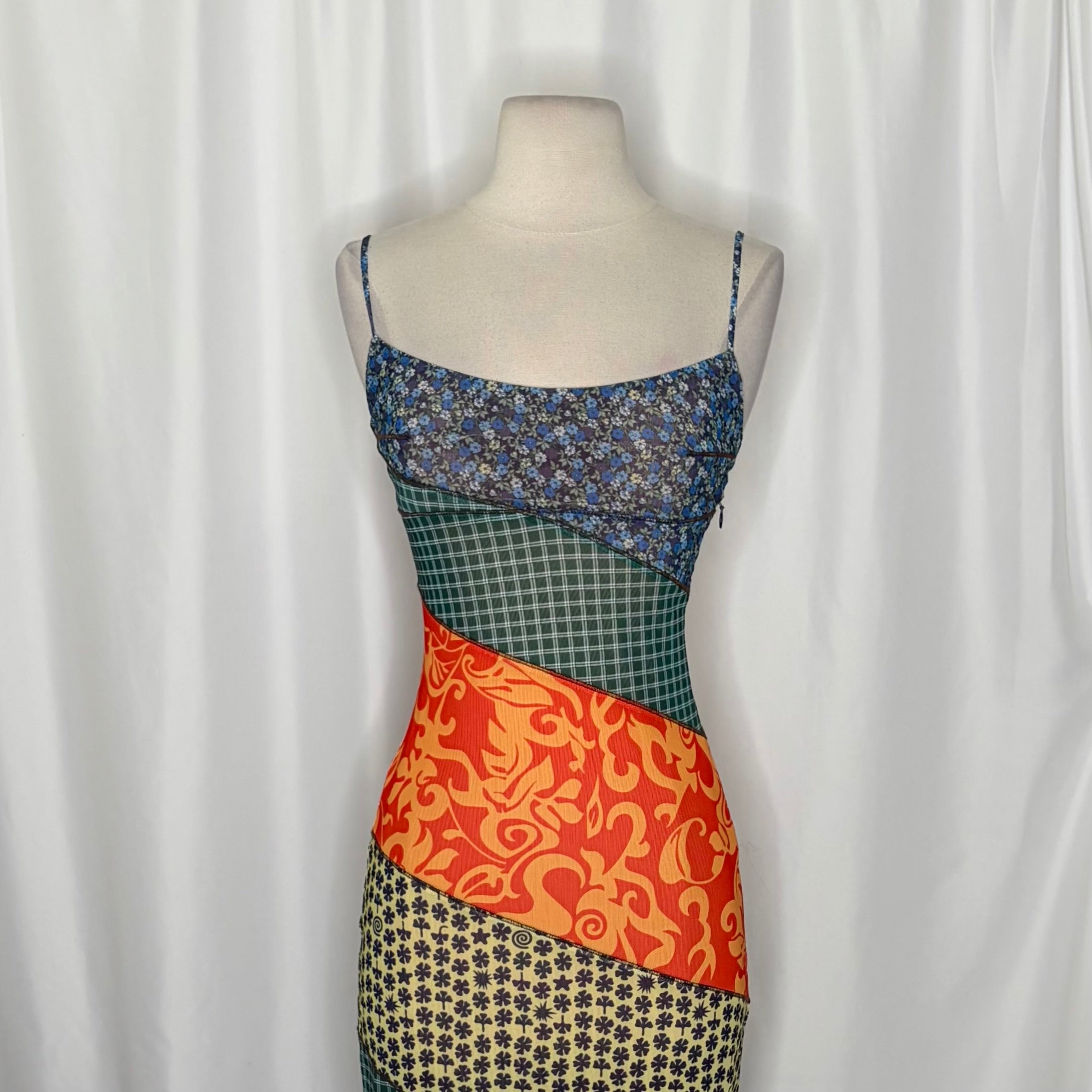 MIAOU x Paloma Elsesser Thais Patchwork Maxi Dress Sweet Legend Vacation X-Small
