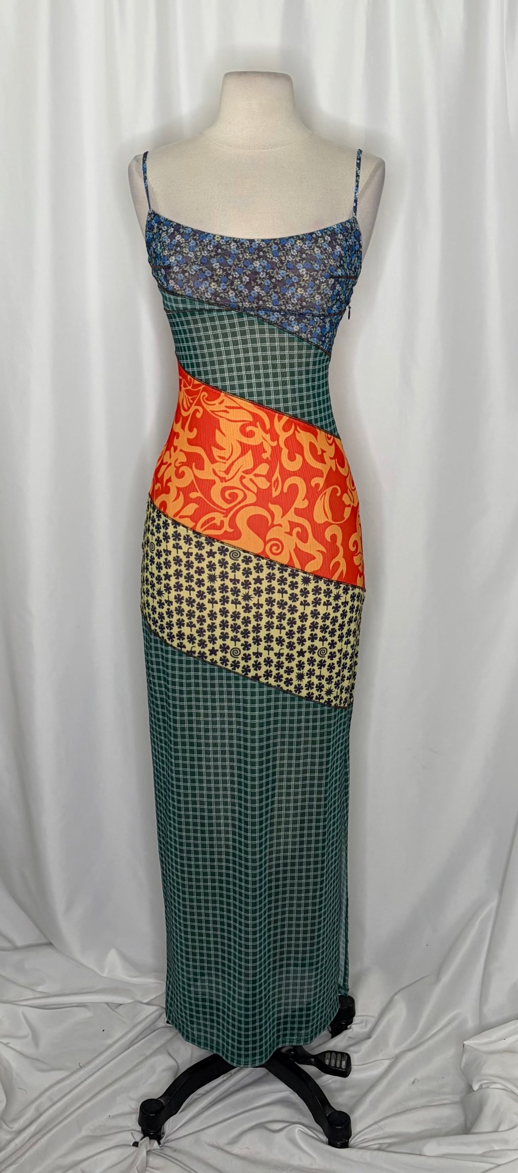 MIAOU x Paloma Elsesser Thais Patchwork Maxi Dress Sweet Legend Vacation X-Small