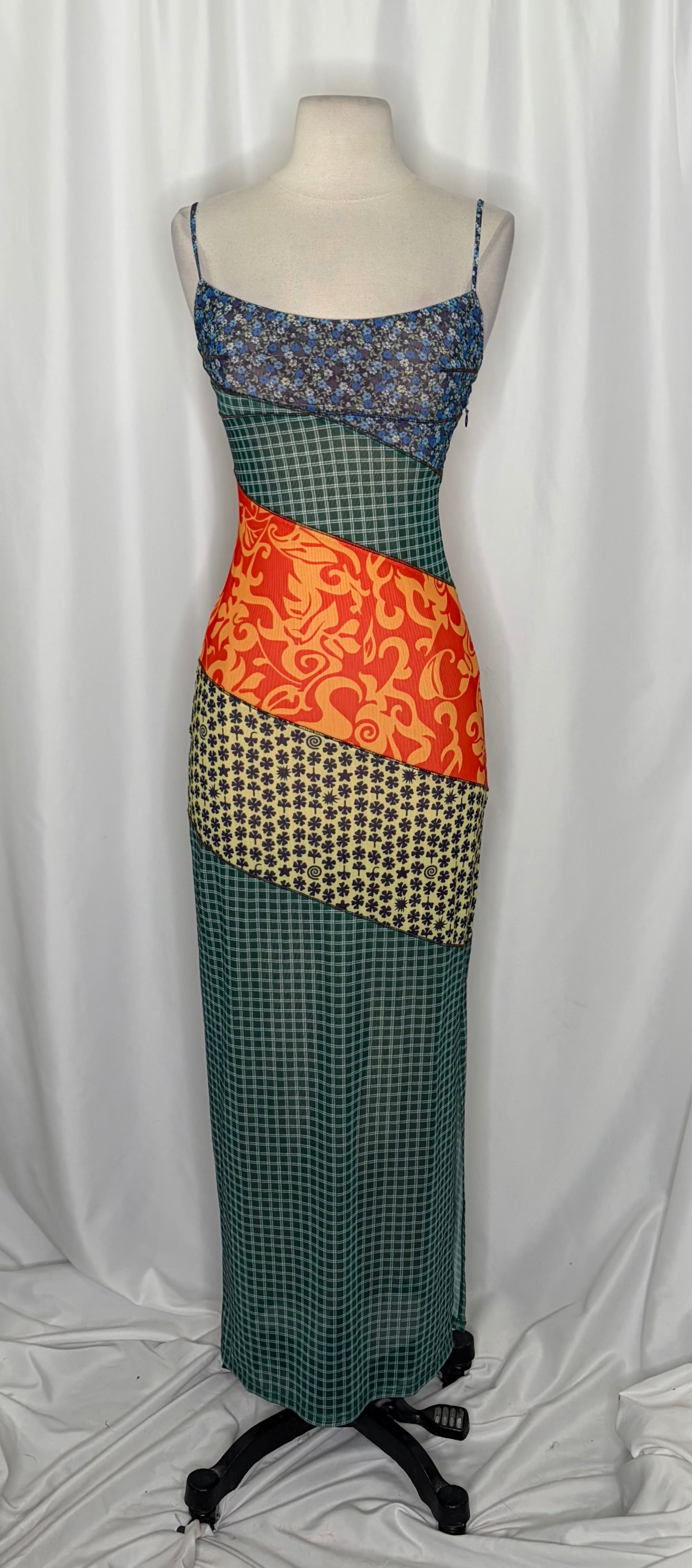 MIAOU x Paloma Elsesser Thais Patchwork Maxi Dress Sweet Legend Vacation X-Small