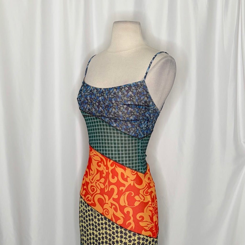 MIAOU x Paloma Elsesser Thais Patchwork Maxi Dress Sweet Legend Vacation X-Small